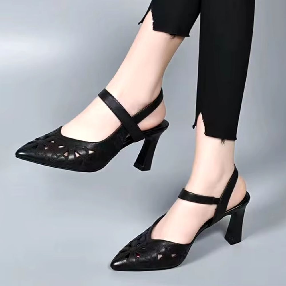 Fiorenza – Comfort Heeled Shoes - Black - 39