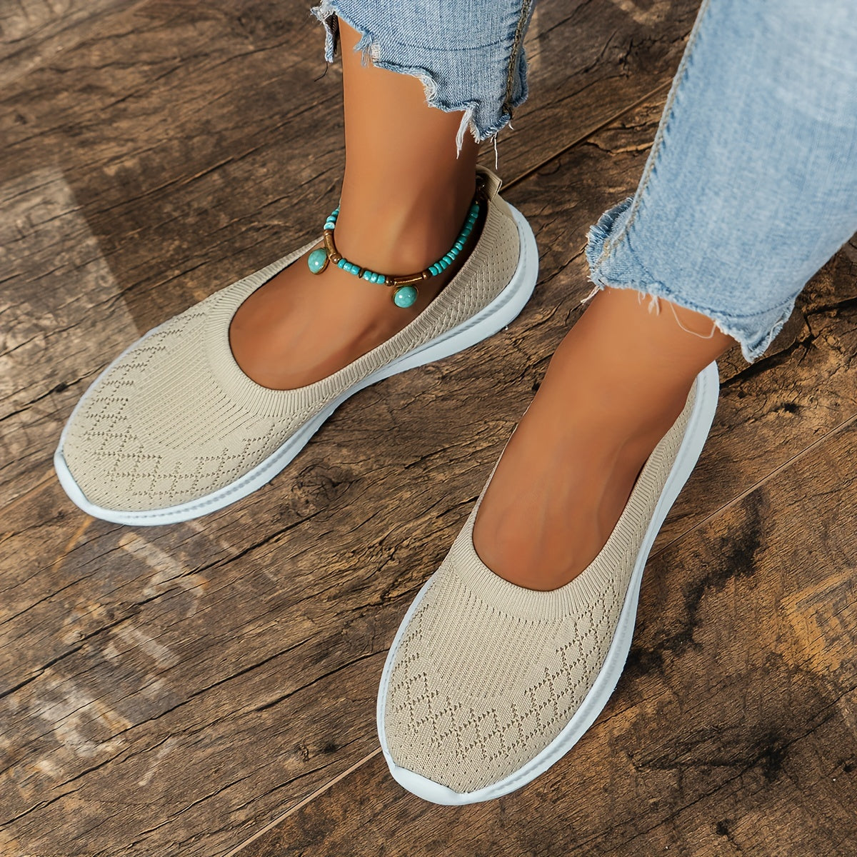 Ultra Flex – Women's Comfort Trainers - Beige - 38