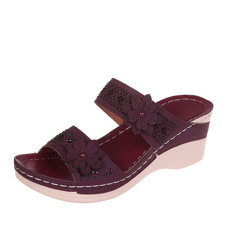 Maya – Women's Comfort Sandals - Brown - 42