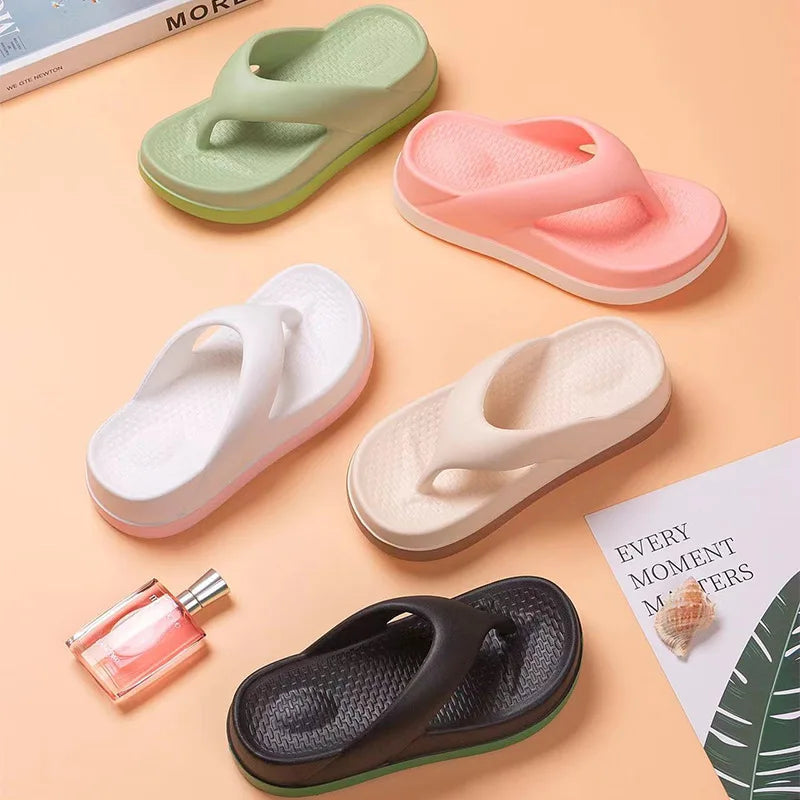 Comfort – Women's Comfort Flip-Flops - Beige - 34