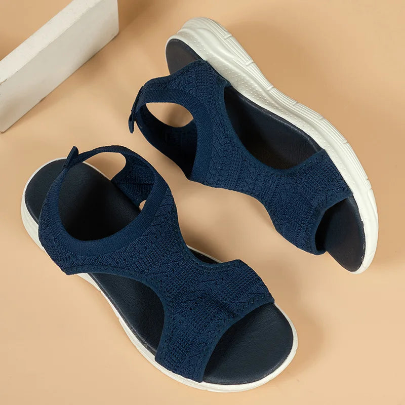 Lumin – Women's Comfort Sandals - Navy Blue - 41