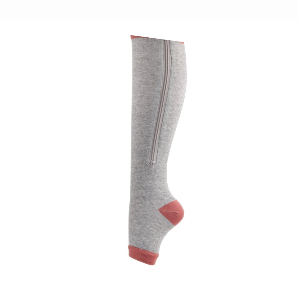 FlexZip – Stretch Socks con zip - Black - XL