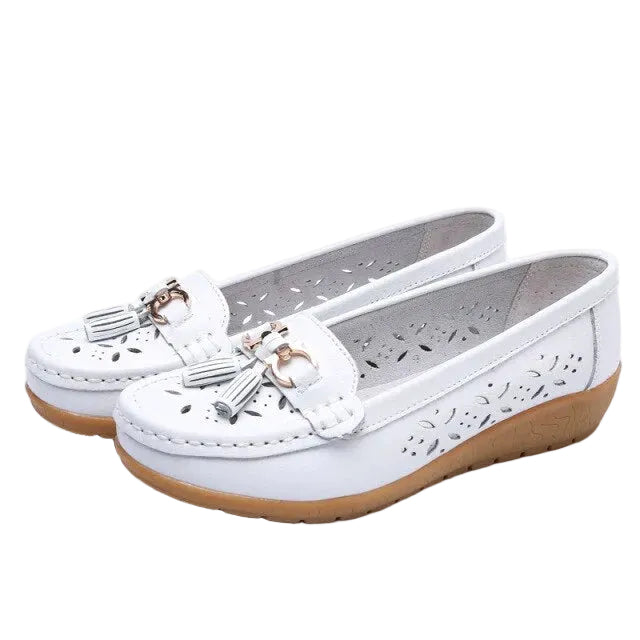 Lady – Women's Comfort Loafers - White - 35
