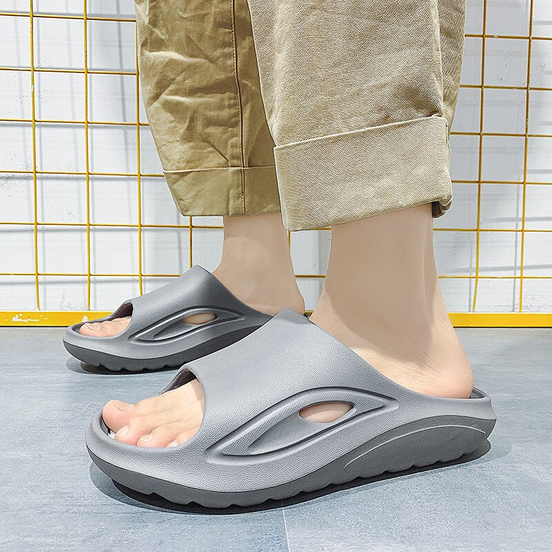 SlideFlex – Women's Comfort Slides - Black - 37