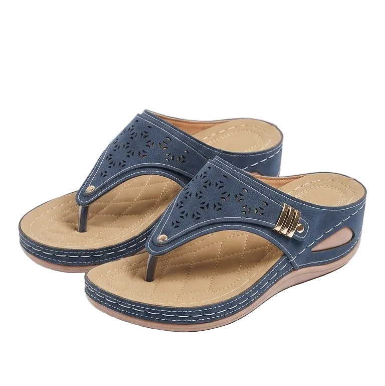 Camélia – Women's Comfort Sandals - Black - 33