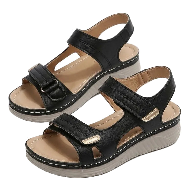 Solara – Women's Comfort Sandals - Black - 36