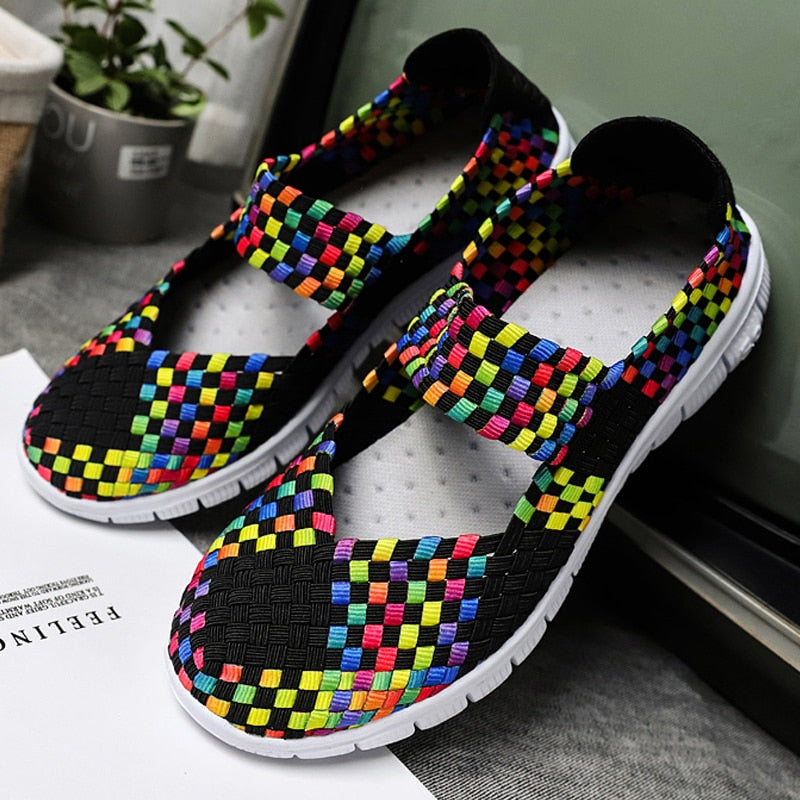 TopFlex – Women's Comfort Sandals - Black/Multicolour - 42
