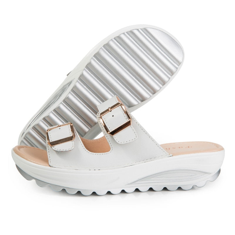 Clair – Women's Comfort Sandals - White - 33