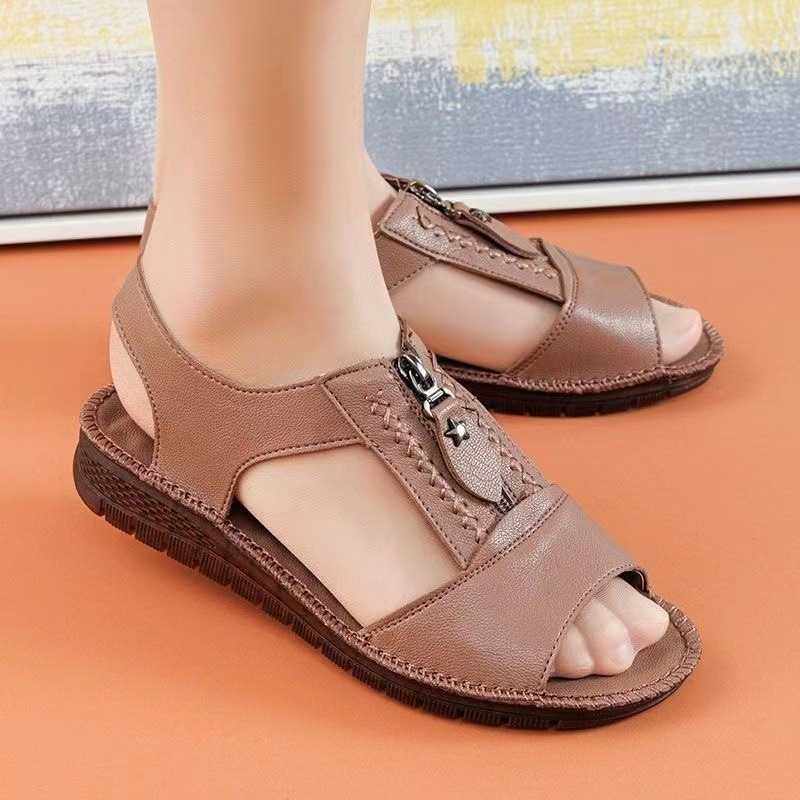 Dalia – Women's Comfort Sandals - Brown - 34