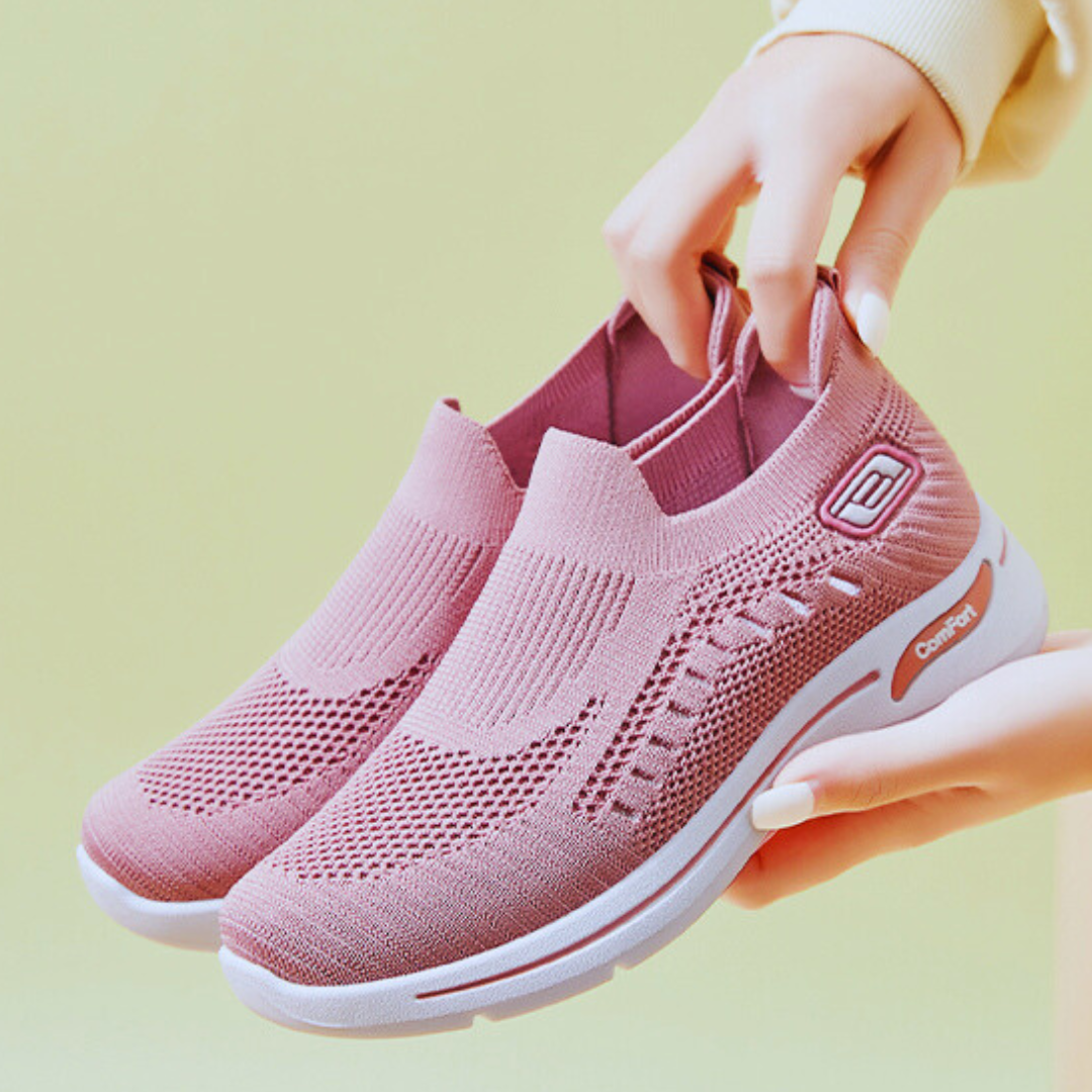 Serena – Women's Comfort Trainers - Pink - 38