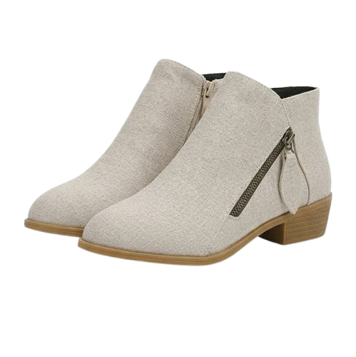 Flora – Women's Comfort Boots - Beige - 35