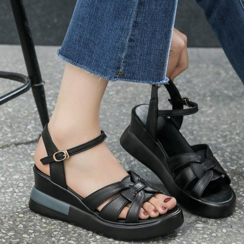 Amelie – Women's Comfort Sandals - Black - 33