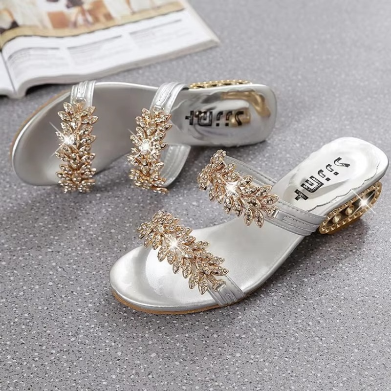 Star Flower – Women's Comfort Sandals - Silver - 38