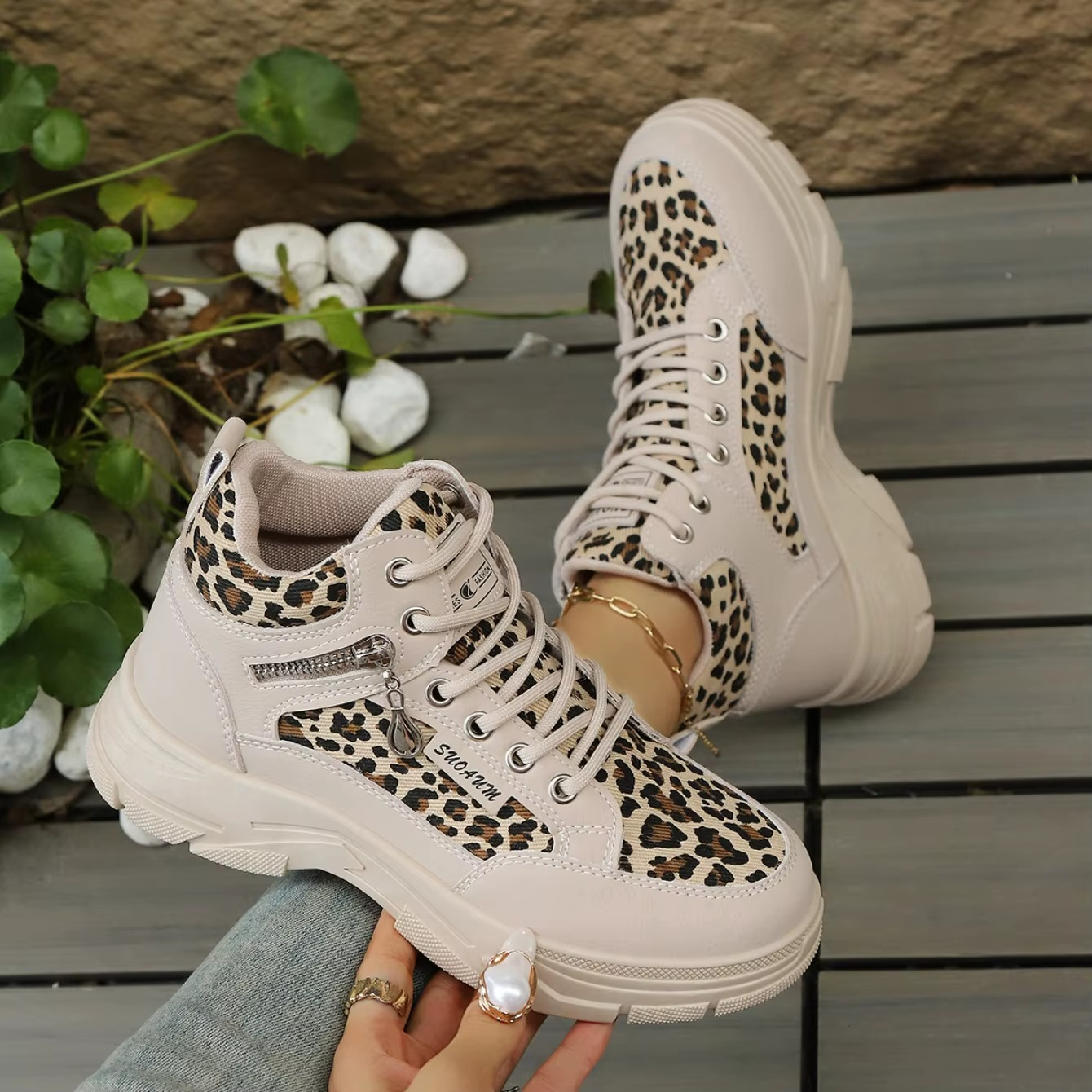 Cheetah – Comfort Trainers - Leopard Print - 40
