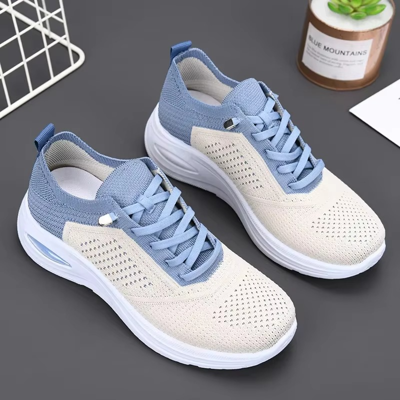Velra – Women's Comfort Trainers - Blue - 36