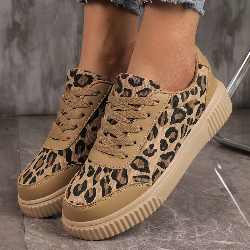 Leopard – Comfort Trainers - Beige - 41