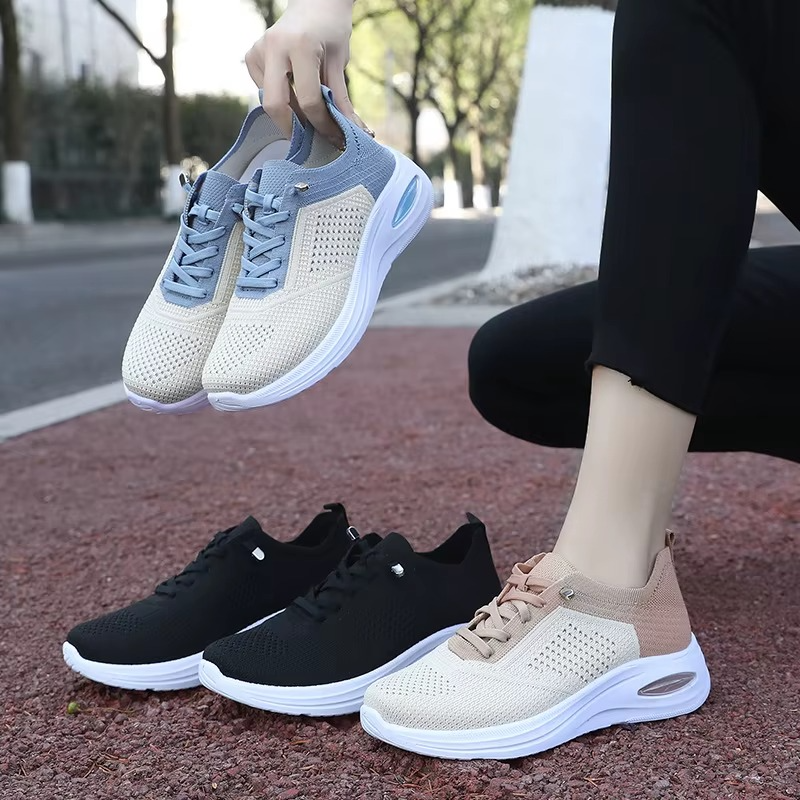 Velra – Women's Comfort Trainers - Peach - 39