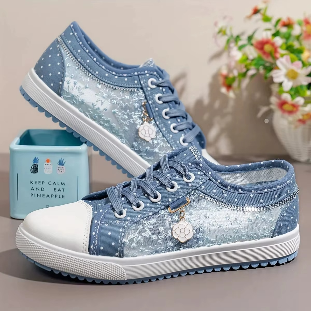 Floratta – Comfort Trainers - Dark Blue - 36