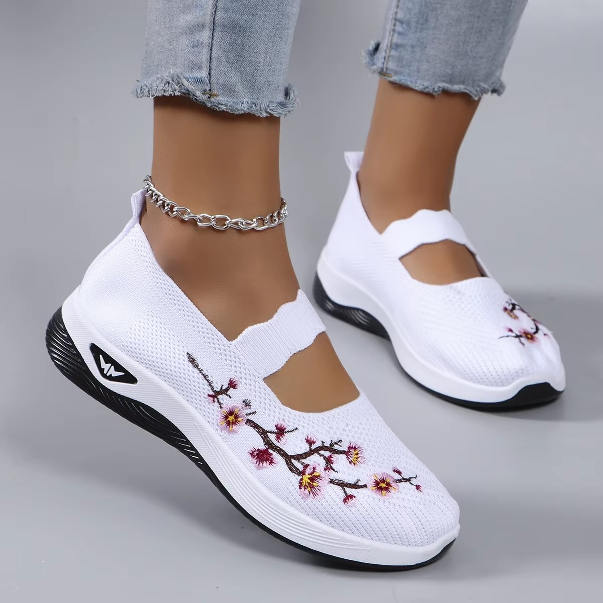 Fit Floral – Comfort Trainers - Beige - 38
