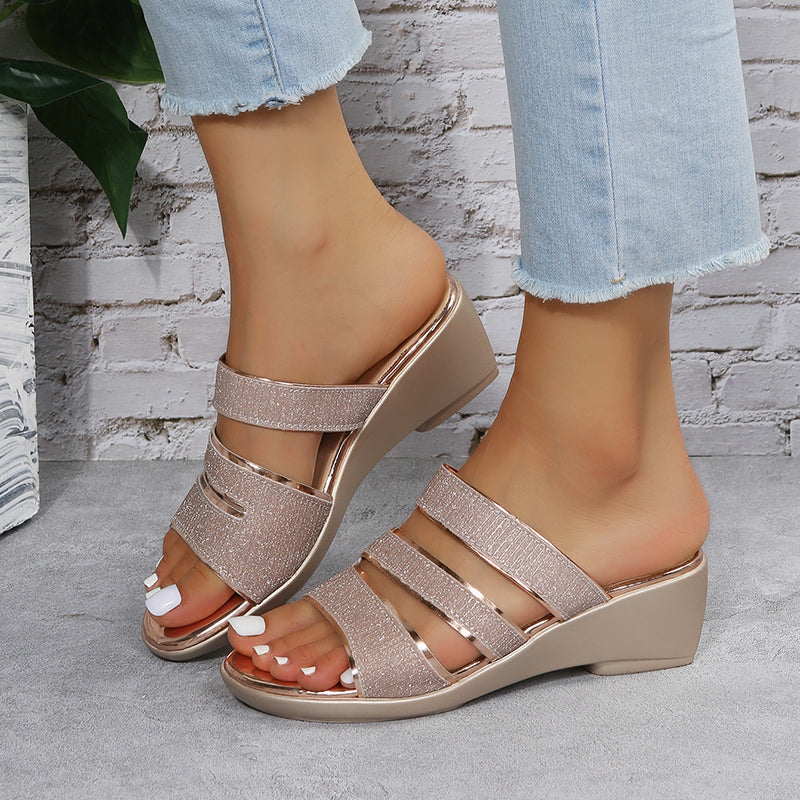 Mermaid – Women's Comfort Sandals - Silver - 39