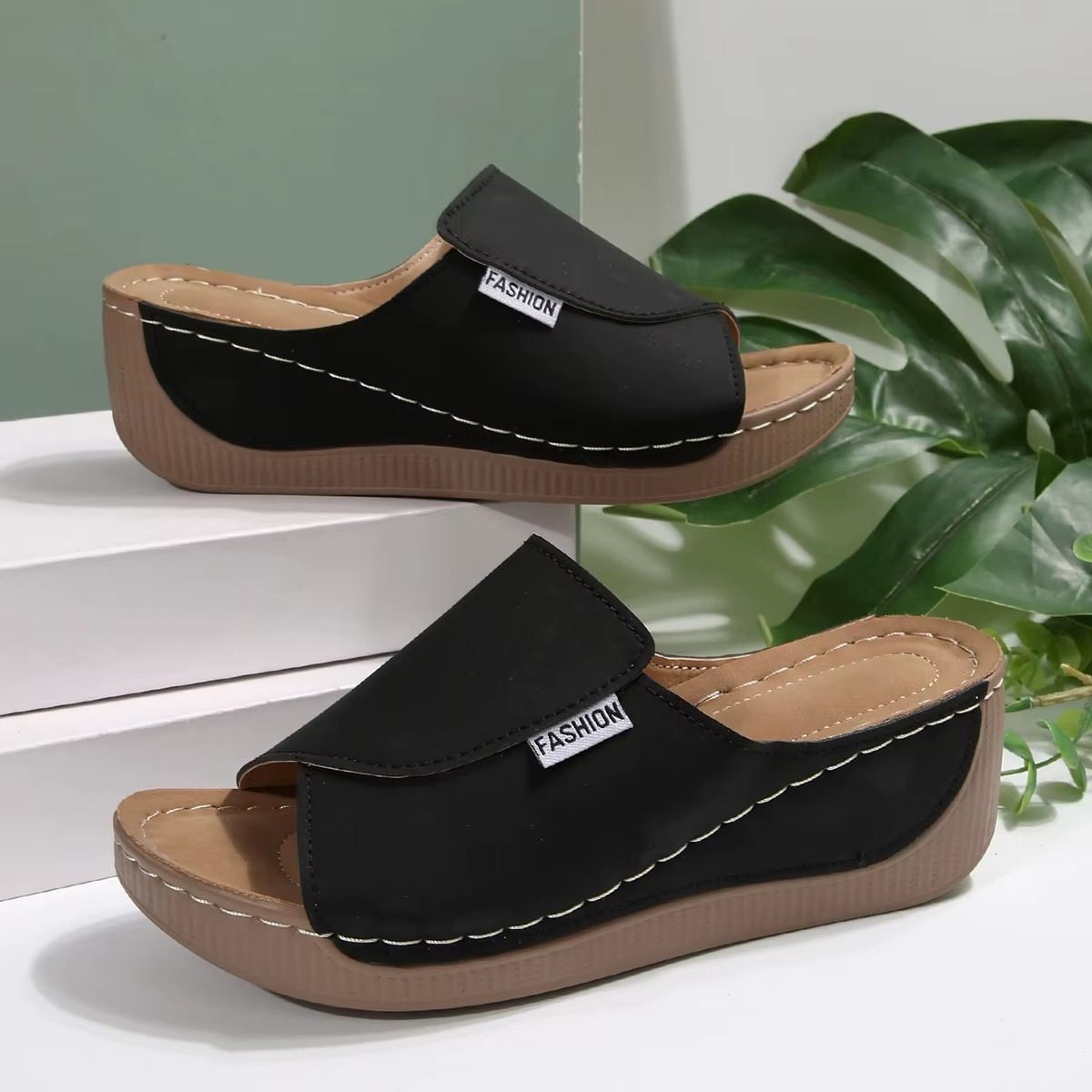 Serena – Women's Comfort Sandals - Black - 37