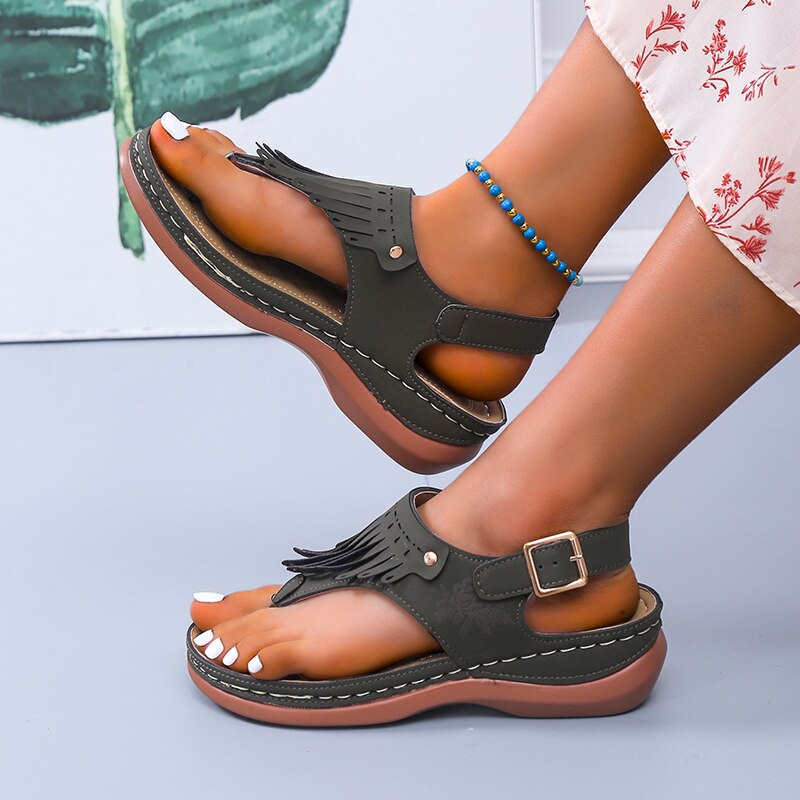 Beth – Women's Comfort Sandals - Brown - 38