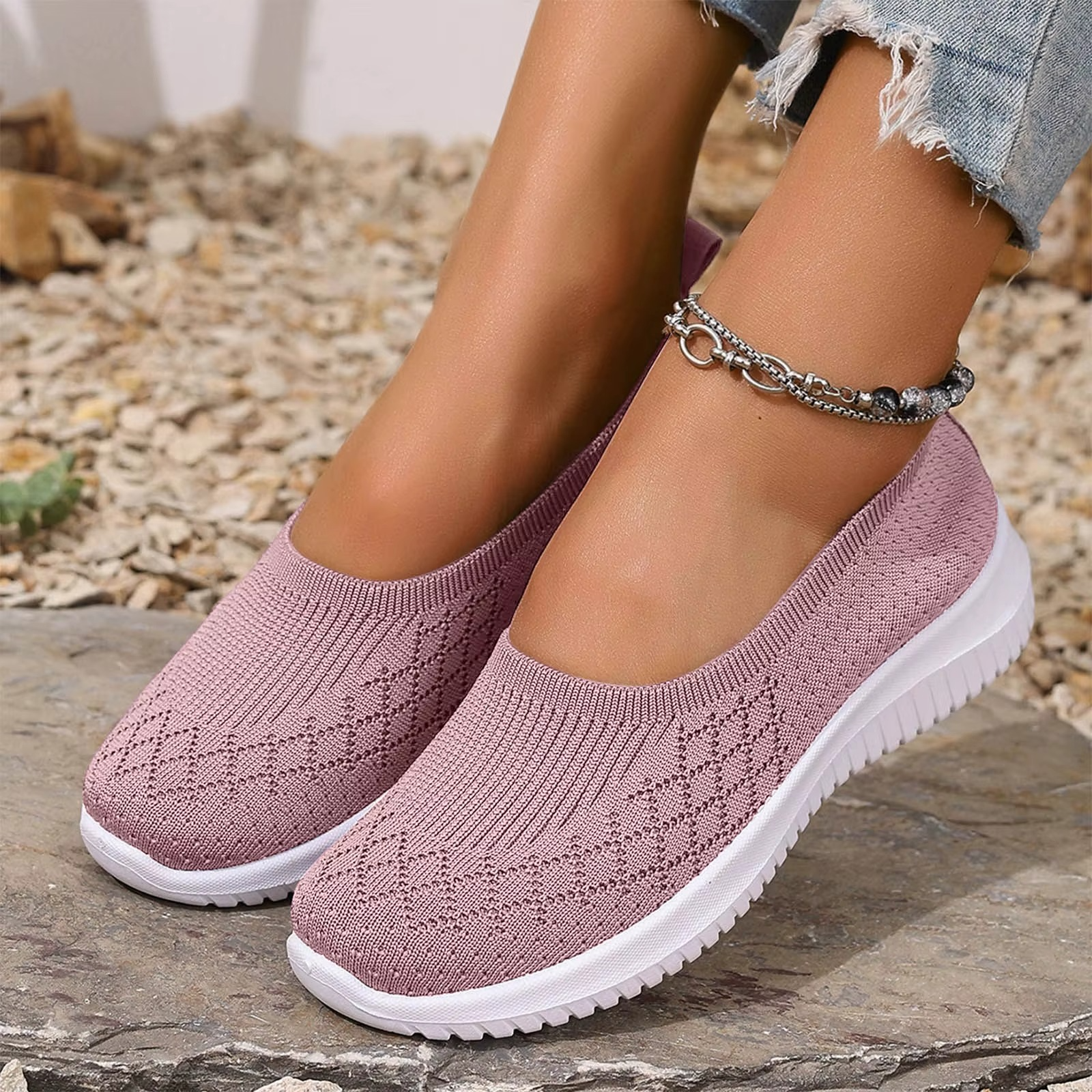 Ultra Flex – Women's Comfort Trainers - Beige - 42