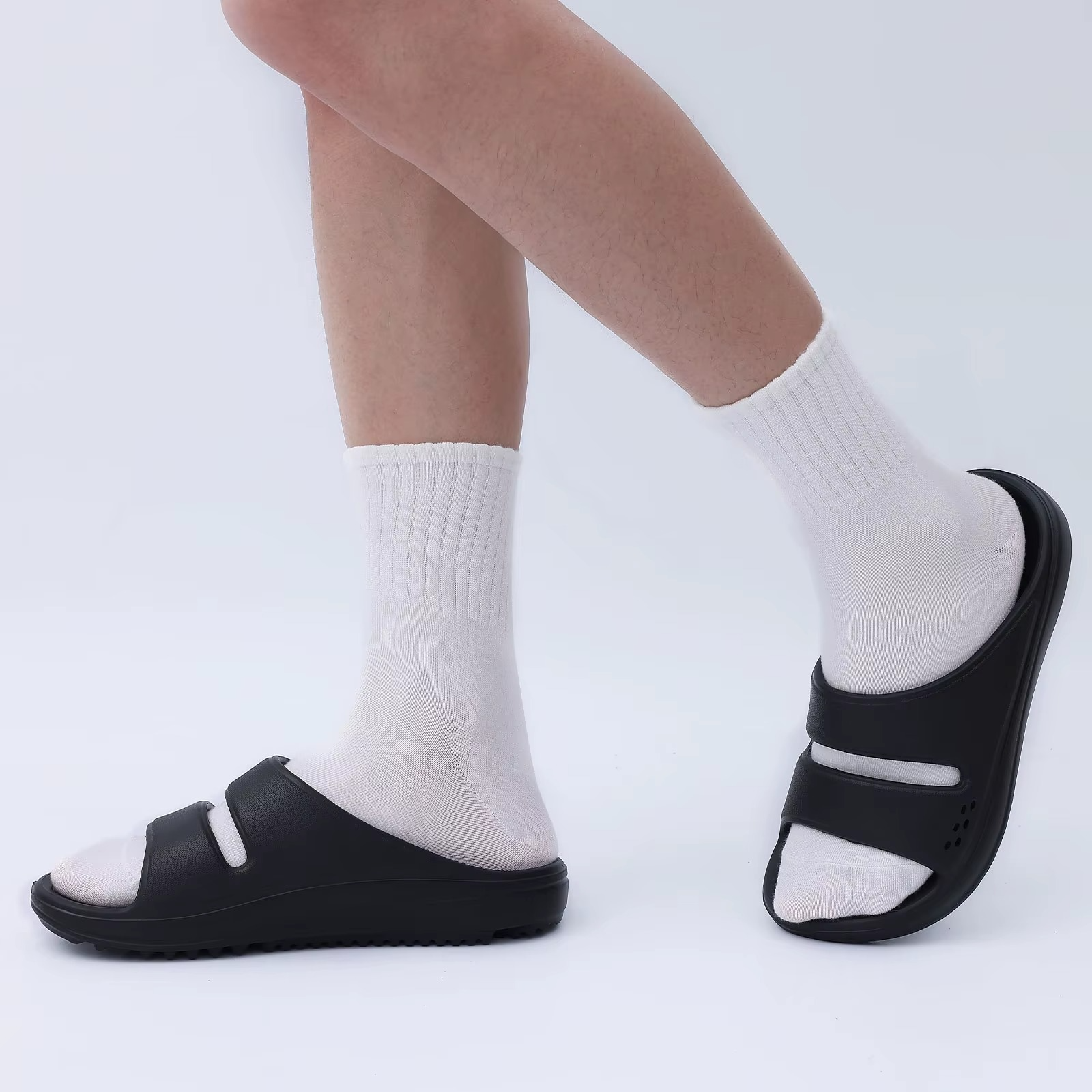 FlexWalk – Women's Comfort Slides - Black - 38