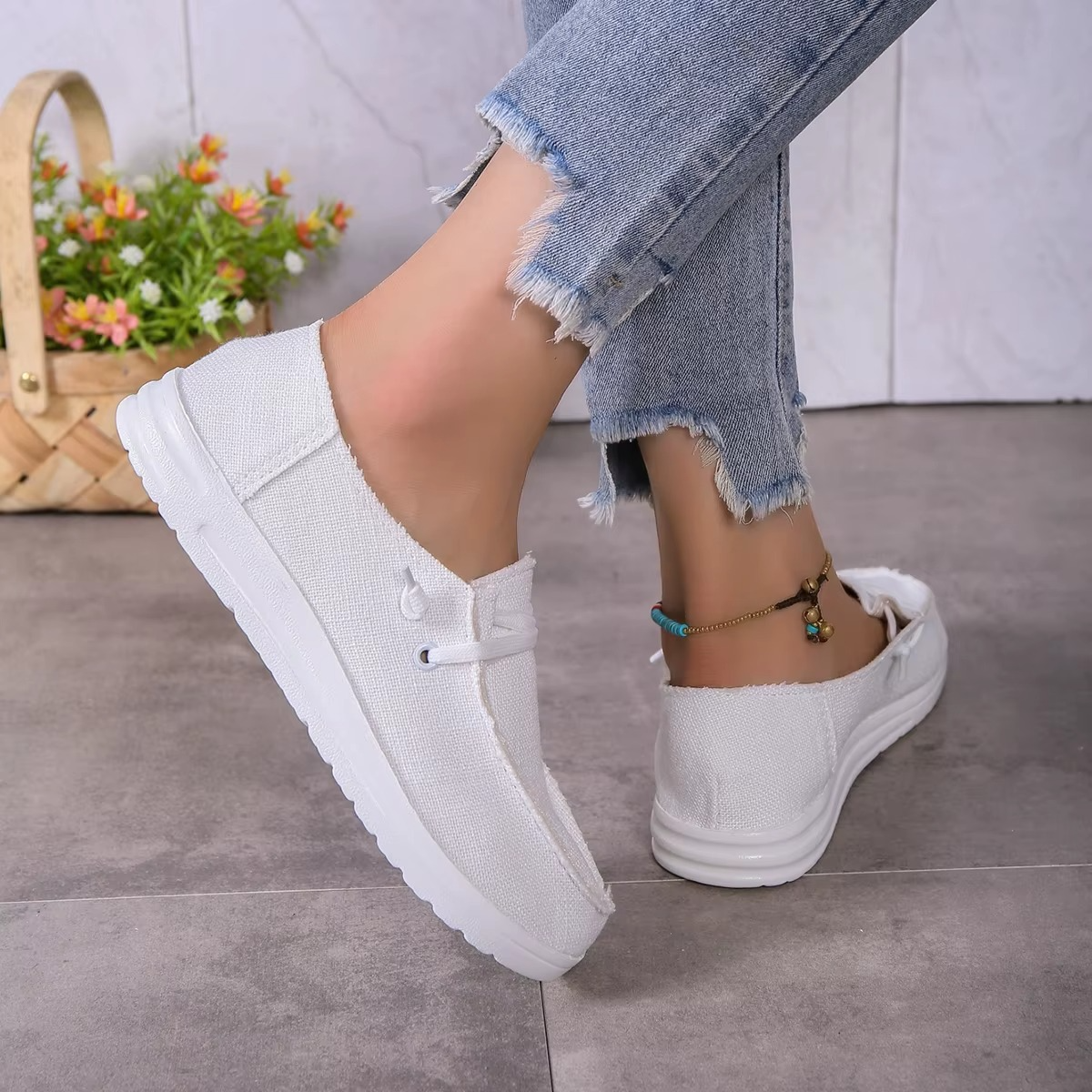 Lya – Comfort Trainers - White - 39