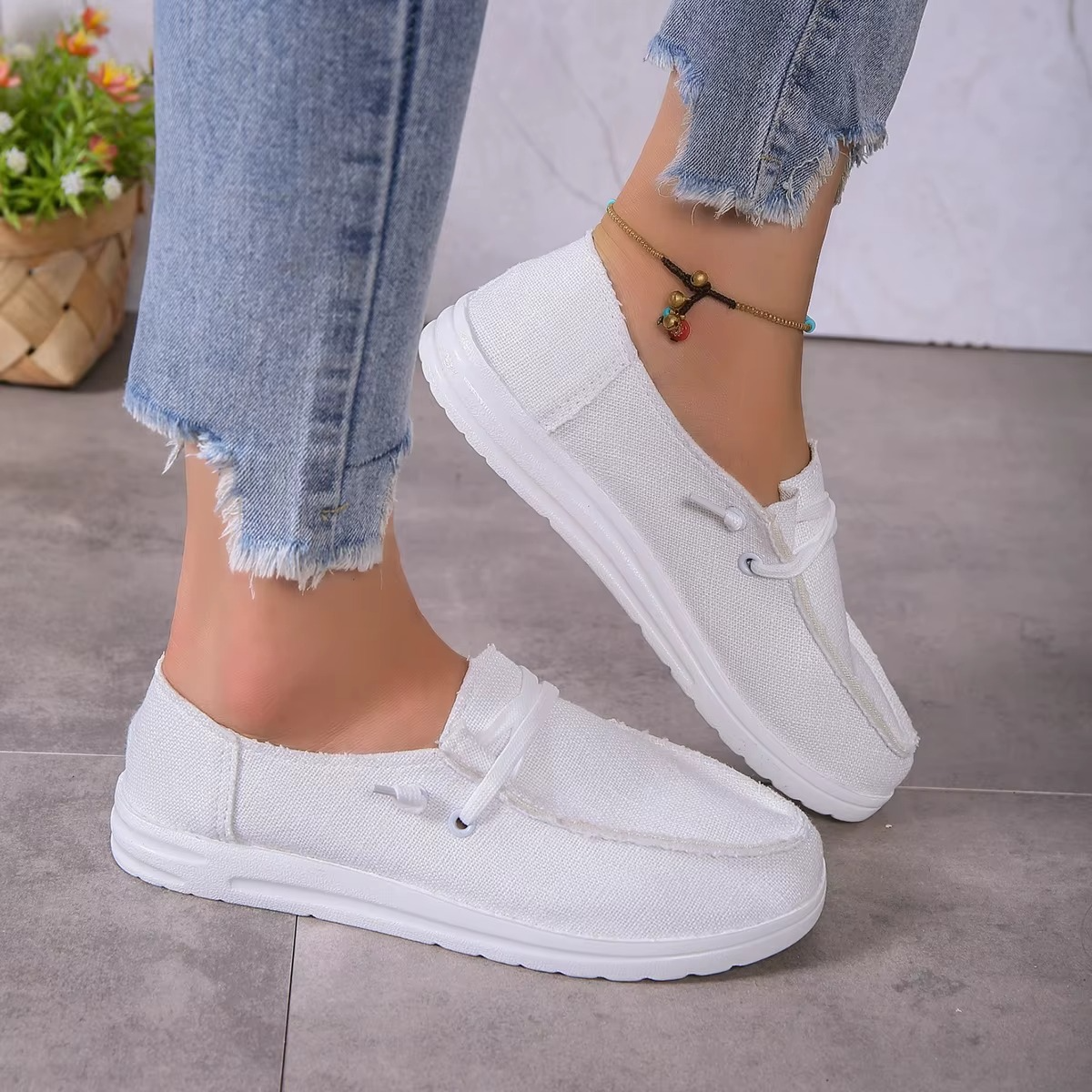 Lya – Comfort Trainers - White - 37