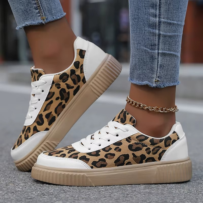Leopard – Comfort Trainers - Beige - 38