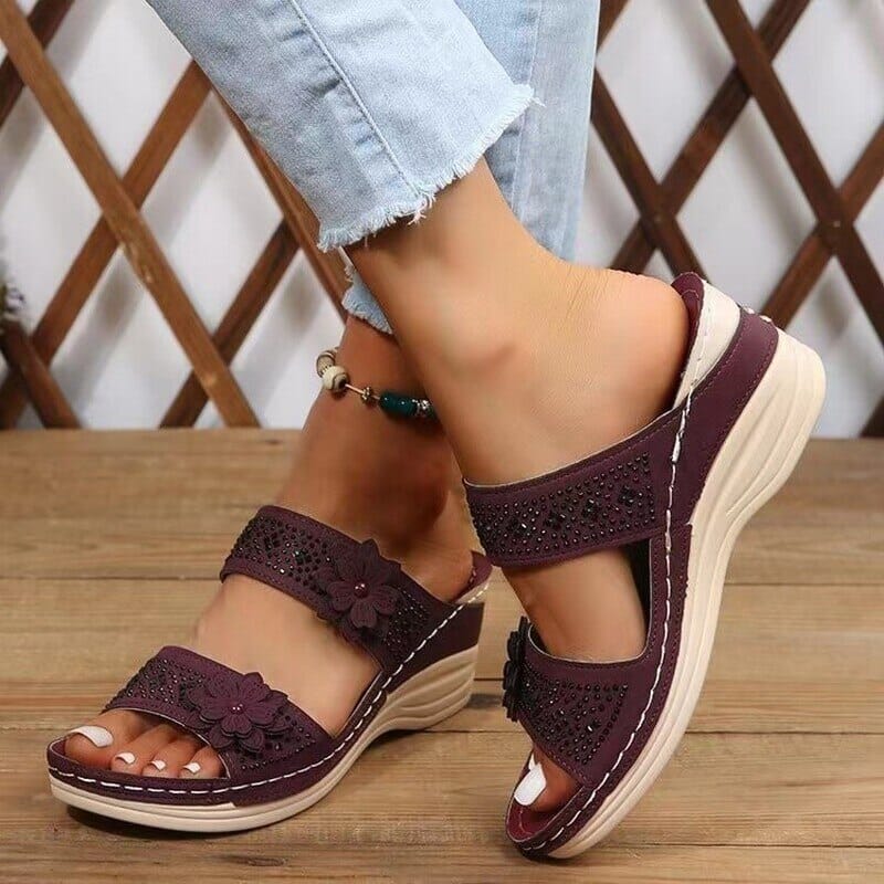 Maya – Women's Comfort Sandals - Brown - 38