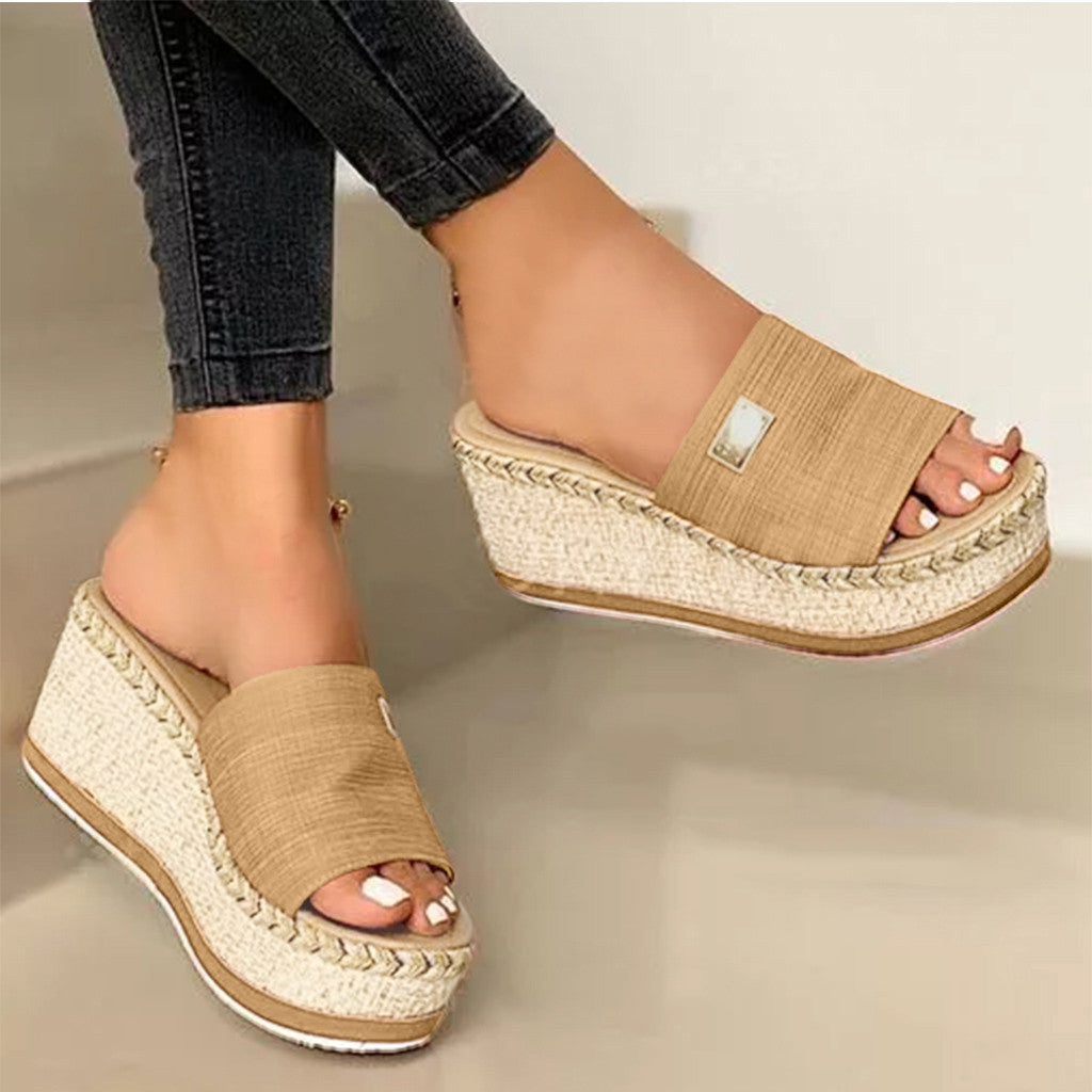 Selena – Women's Comfort Sandals - Beige - 36