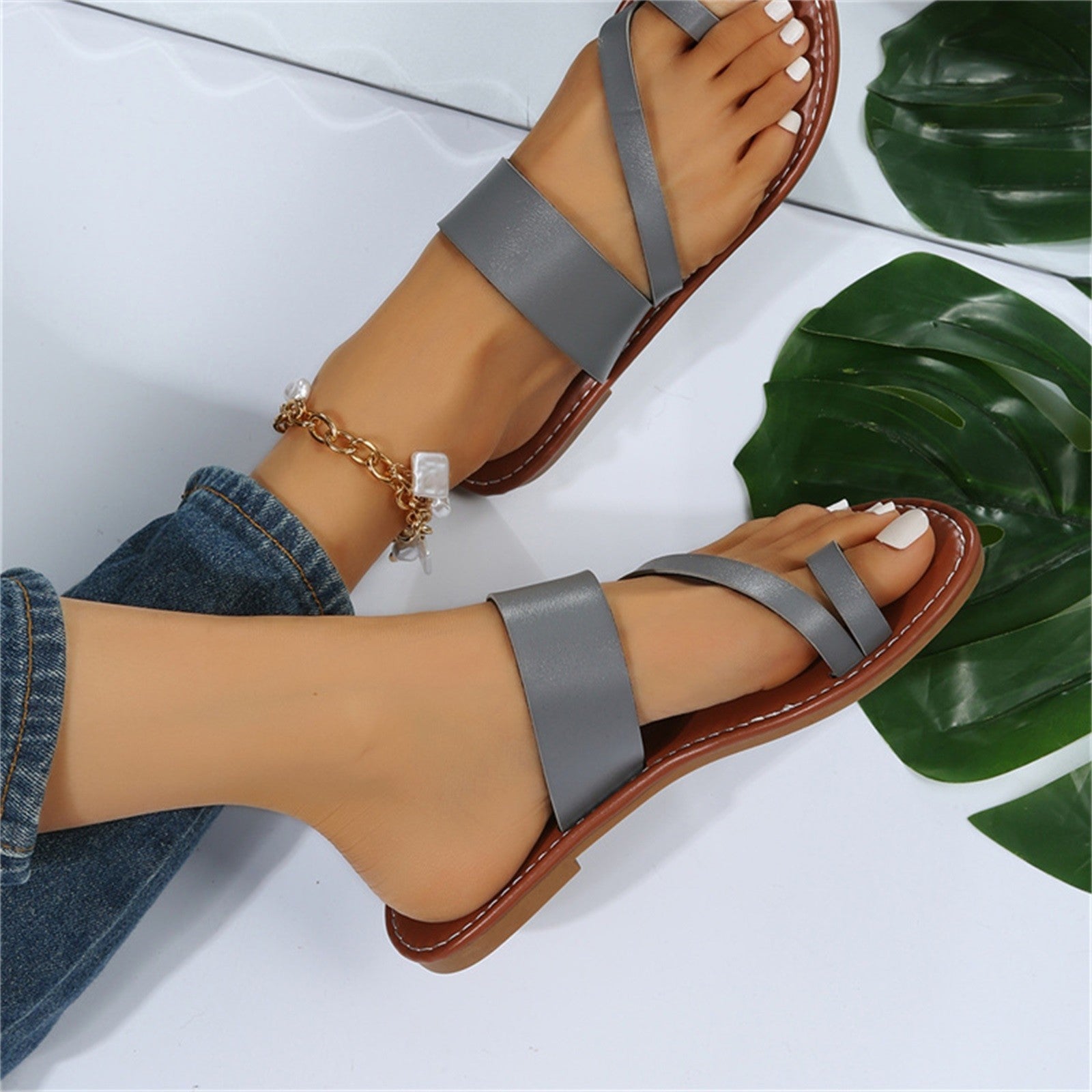 Verano Luxe – Women's Comfort Sandals - Brown - 40
