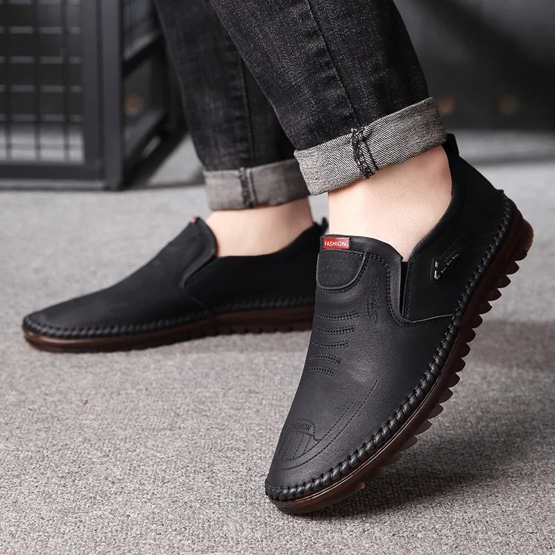 Italian Shoes1 – Men's Comfort Shoes - Black - 38