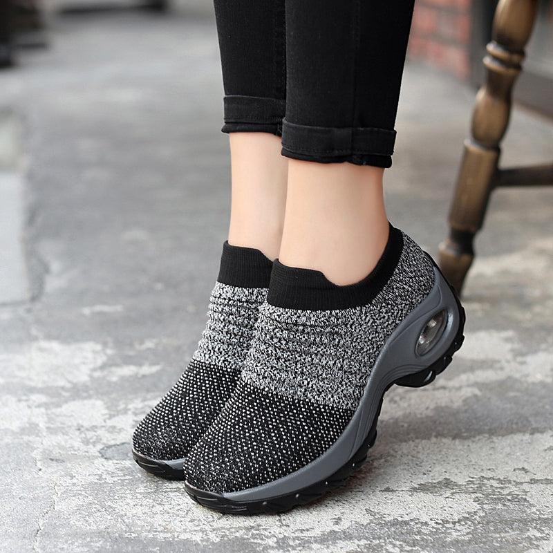 Air Comfort – Comfort Trainers - Black/Grey - 38