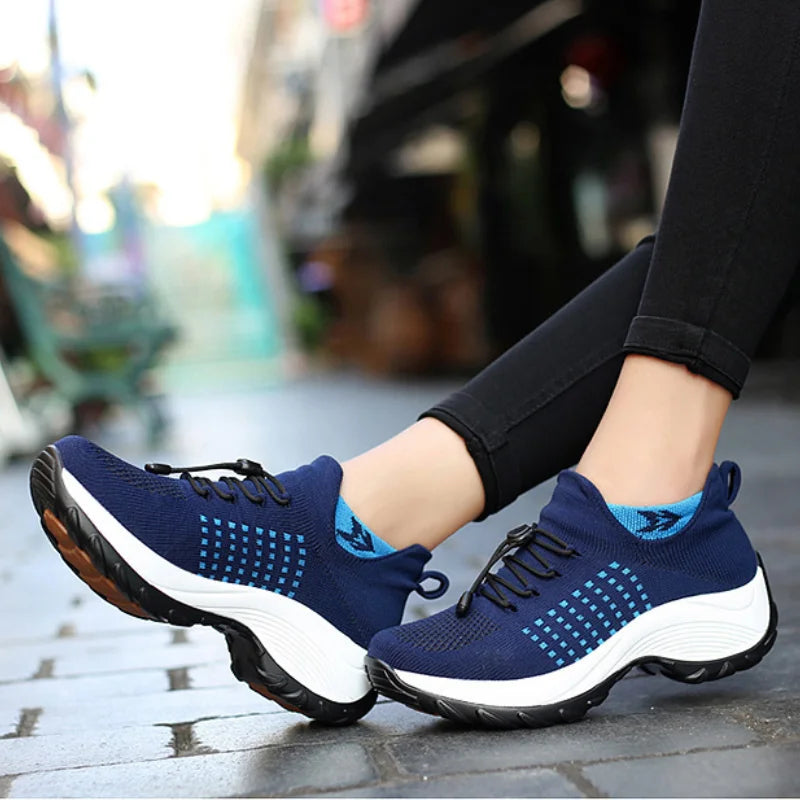 Run Comfort – Women's Comfort Trainers - Black/Purple - 42