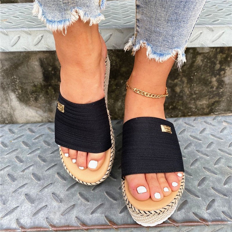 Selena – Women's Comfort Sandals - Black - 41