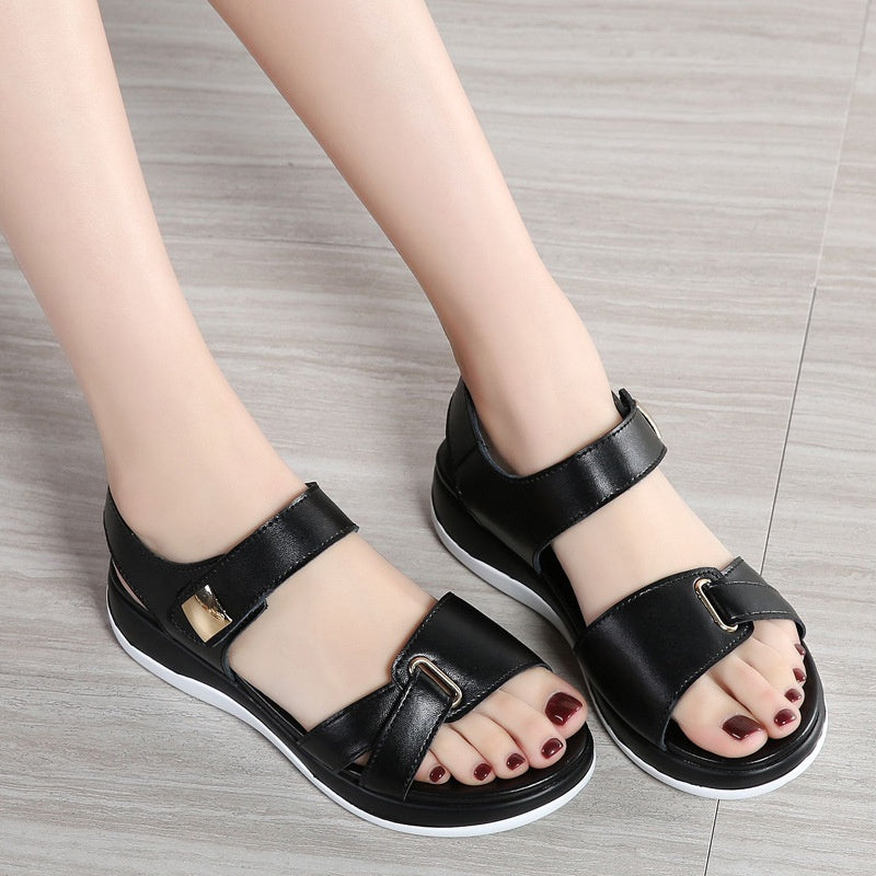 Korean – Women's Comfort Sandals - White - 35