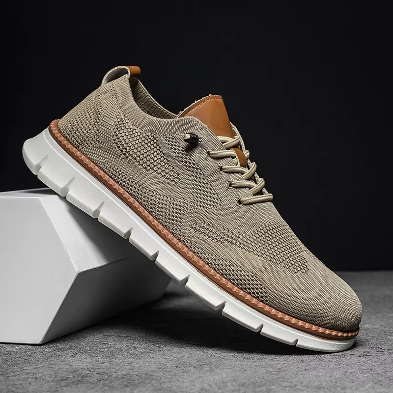 UpComfort – Men's Comfort Trainers - Beige - 43