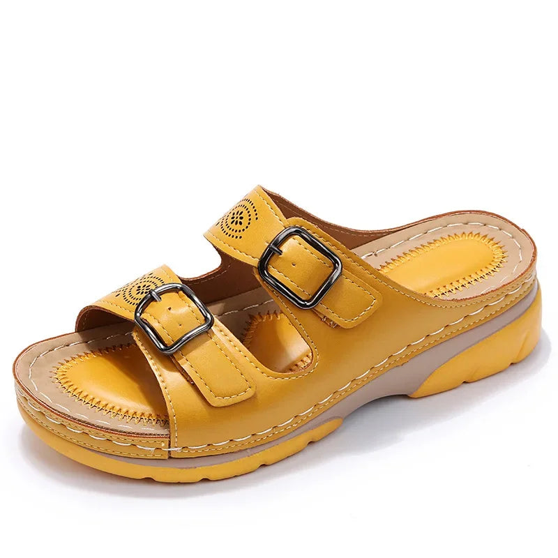 Via Confort – Women's Comfort Sandals - Blue - 35