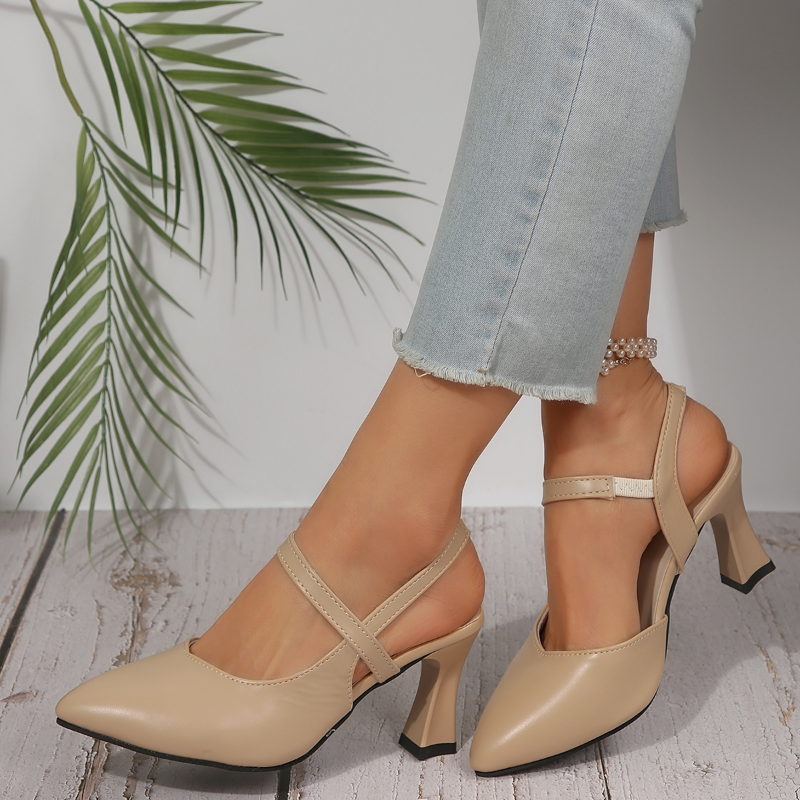 Royal – Women's Comfort Heeled Shoes - White - 37