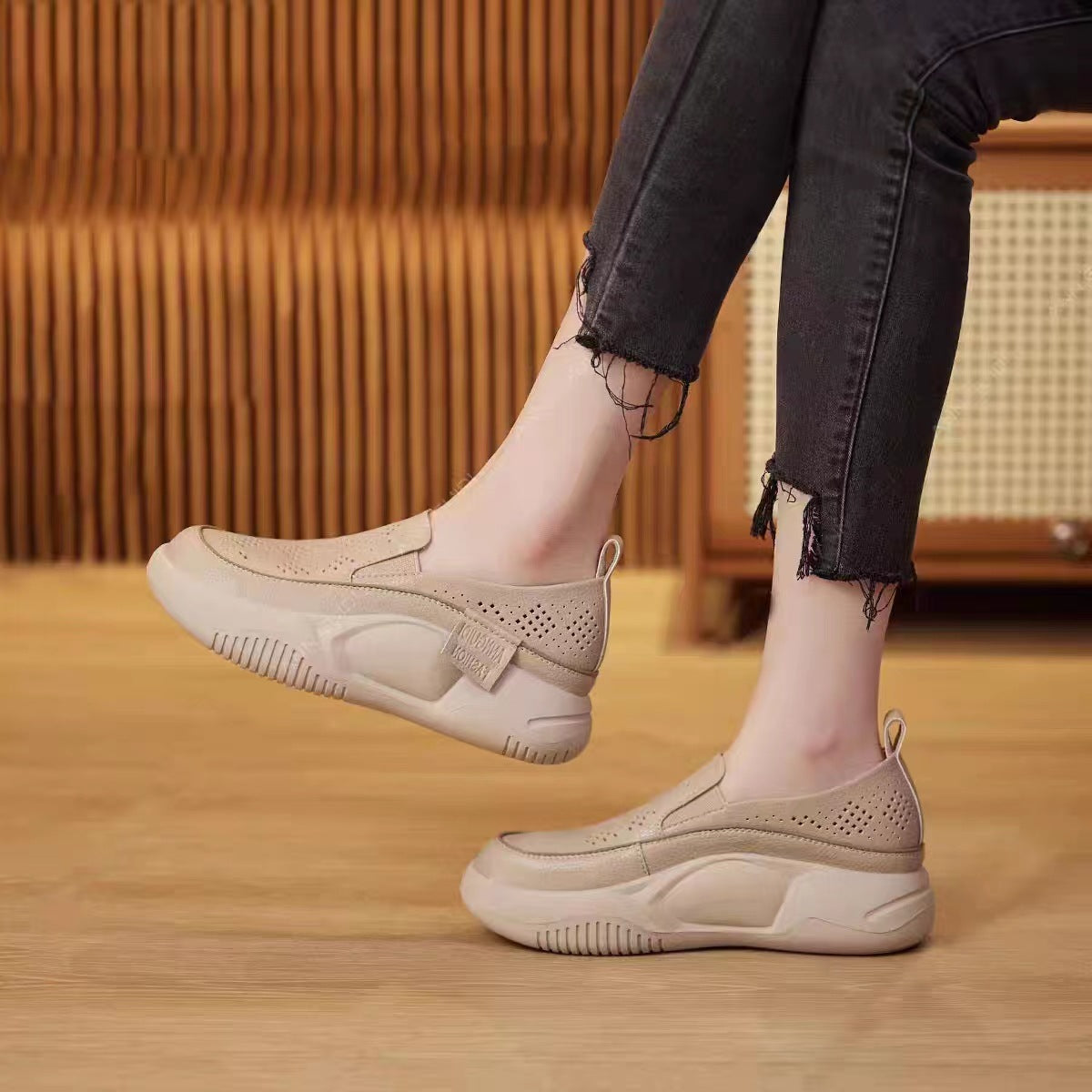 Glamour – Comfort Trainers - Beige - 37