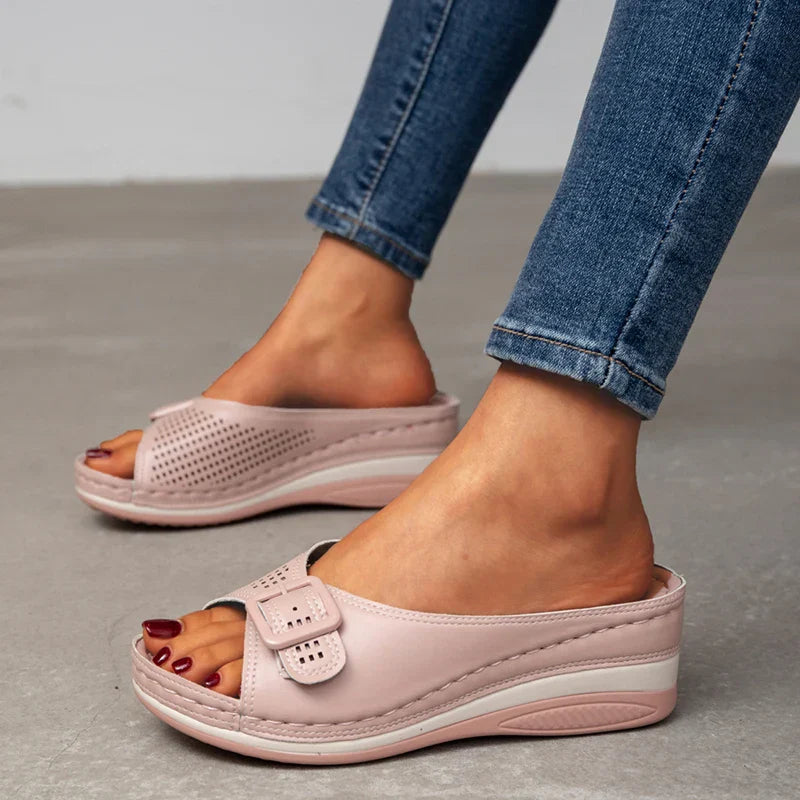 Venice Luxe – Women's Comfort Sandals - Pink - 39