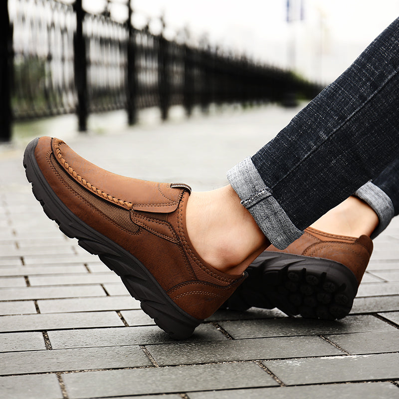 Winston Classic – Men's Comfort Trainers - Brown - 42