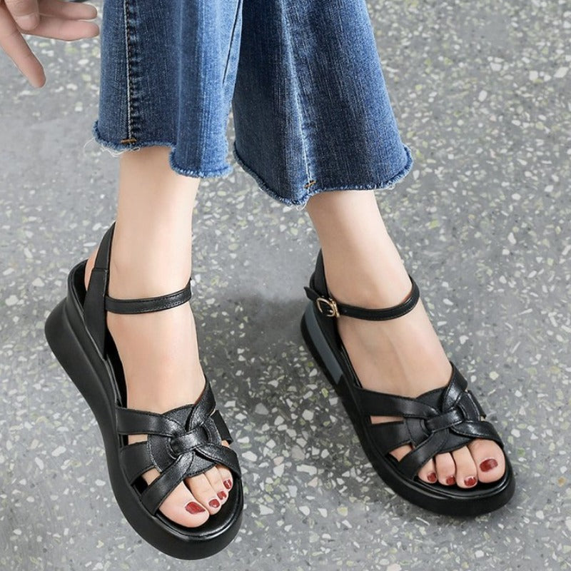 Amelie – Women's Comfort Sandals - Off-White - 35