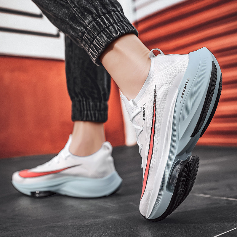RunPro – Men's Comfort Trainers - White/Orange - 35