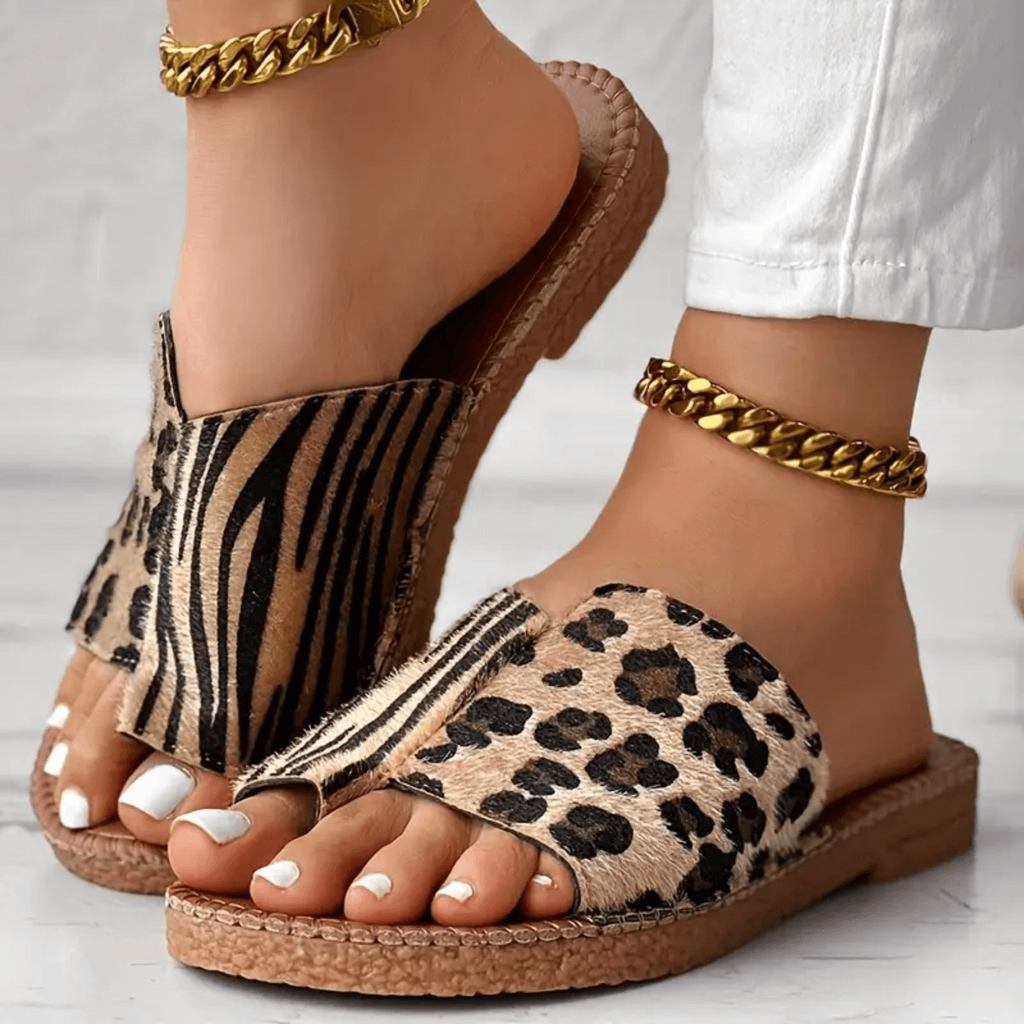 Savanna – Women's Comfort Sandals - Leopard Print - 39