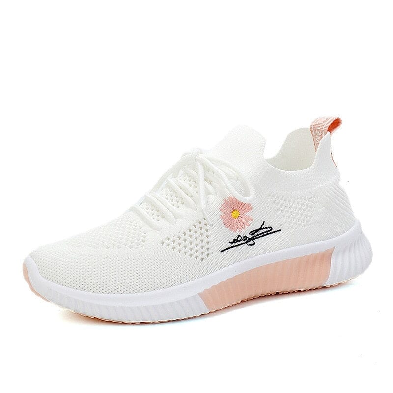 Cozy Cloud – Comfort Trainers - White/Pink - 40