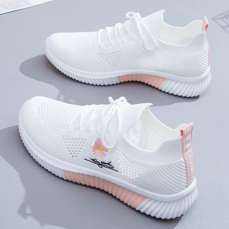 Cozy Cloud – Comfort Trainers - White/Pink - 37